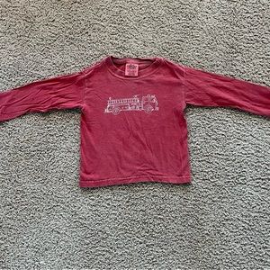 Honeybee tees fire truck long sleeve shirt XXS